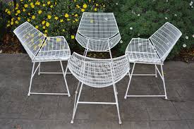 1950 S Breotex Wire Outdoor Designer Furniture 4 Vintage Outdoor Chairs Patio Chairs Invisedge Buy the best and latest white garden wire on banggood.com offer the quality white garden wire on sale with worldwide free shipping.