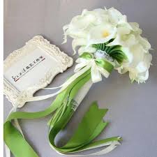 sexemara الاصطناعي الأبيض زنبق الكالا باقة الزفاف باقة الزفاف الزهور بوكيه ورد صناعي العروس باقة wedding bouquets aliexpress