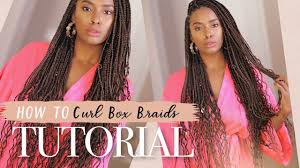 This method of creating waves works best for. How To Curl The Ends Of Braids For Goddess Braids Youtube