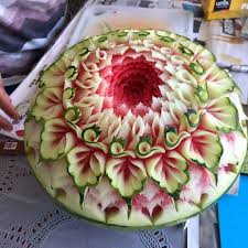 Pin By Gri On Carvings Amazing Food Art Vegetable Carving Watermelon Carving