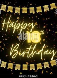 HAPPY 21st BIRTHDAY Black gold golden card invitation for celebration.  Premium, luxury, design, unique. We wish you nothing but the best Stock  Photo