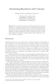 Does the data suggest that the population mean dosage of this brand is different than 50 mg? Pdf Formalizing Hypotheses With Concepts