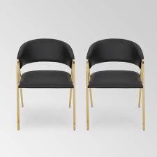 Shop beauty, electronics, fashion, home, and more. Set Of 2 Gazo Modern Dining Chair Black Christopher Knight Home Target