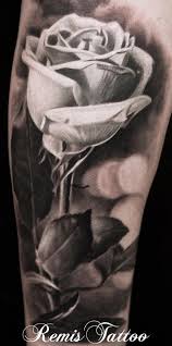 John has over 20 years experience in a private studio setting. Realistic Black And Grey Rose Tattoo By Remistattoo On Deviantart