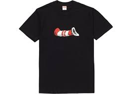 Supreme Cat In The Hat Tee Black In 2021 Supreme T Shirt Black Tee Shirts Shirts