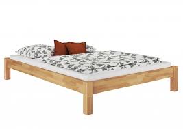 Bettgestell ohne lattenrost und matratze 180 x 200 cm. Doppelbett Ehebett 180x200 Massivholz Bettgestell Buche Natur Ohne Zubehor 60 84 18 Or Steinhaus Massivholzmoebel Shop