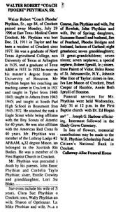 Walter Robert Phythian Sr. (1911-1996)