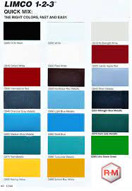 Fleet Paint Codes Color Charts