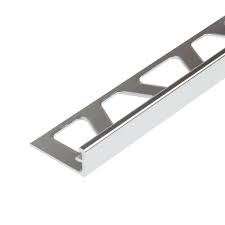 The vertical wall section of the profile provides a decorative finish and protects adjacent tiles. Schluter Jolly Acg Anodised Aluminium Tile Trim Tiling Supplies Direct