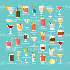 Cocktail Alcohol Mixed Drink Icons For Menu Web And Graphic Design Mixed Drinks Alcohol Drink Icon Mixed Drinks