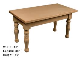 The 24 carat deco coffee table is a bright gold table that will shine at your event. Coffee Table Kit Country Style 19 X 18 X 36