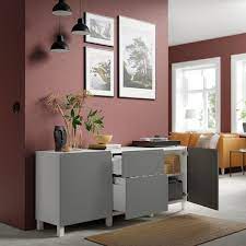 It's modularity means you have a free hand in customizing it to your needs and tastes. Besta Storage Combination With Drawers White Vasterviken Stubbarp Dark Grey Ikea