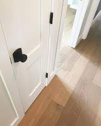 White Oak Floors Crisp White Doors Trim Black Hardware Heart So Happy Carydrproject White Oak Floors Black Interior Doors Wood Doors Interior