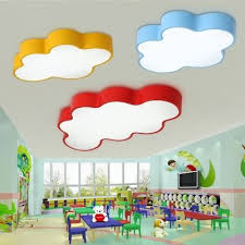 Cartoon Modern Cloud Flush Light Blue Yellow Red Acrylic Led Ceiling Light For Nursing Room Corridor Be Kids Ceiling Lights Ceiling Lights Led Ceiling Lights