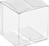 Clear Gift Boxes 3" x 3" x 3" - 50 Pack, Clear PVC Plastic Boxes  Transparent Packing Box Favor Square Boxes for Thanksgiving, Christmas,  Wedding, ...