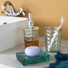 Distributeur De Savon En Verre Transparent Gems Pas Cher Achat En Ligne Zodio