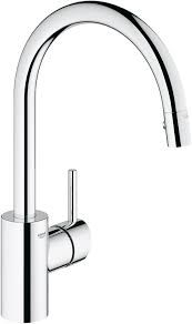 Walmart.com has been visited by 1m+ users in the past month Grohe 32665001 Concetto 1 Handle Pull Down Kitchen Faucet Starlight Chrome Touch On Kitchen Sink Faucets Amazon Canada