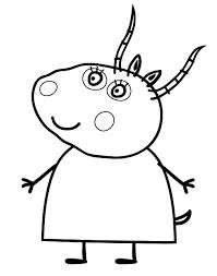 Disegni da colorare compleanno stampae colorare. Maestra Di Peppa Pig Madame Gazzella Disegno Da Colorare Gratis Peppa Pig Coloring Pages Mickey Coloring Pages Cartoon Coloring Pages