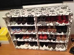 Jual rak sepatu plastik diy rak buku tas 4 pintu susun. Diy Rak Kasut Guna Kotak Home Desaign