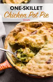 One Skillet Chicken Pot Pie Recipe Chicken Pot Pie Healthy Family Meals Skillet Chicken