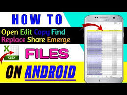 How To Open Xls File In Android Mobile How To Edit Xlsx File On Android Open Xls File In Android Youtube Android Edit Android Phone