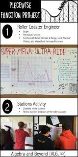 Piecewise Functions Project Project Based Learning Distance Learning Functions Math Math High School Math