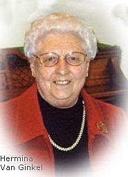 VAN GINKEL, Hermina (Veldman) 1925-2009