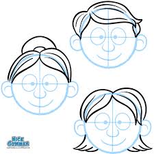 Then draw two lines halfway along the circle, one down the middle and another across the centre. How To Draw Cartoon Faces A Step By Step Drawing Guide For Beginners