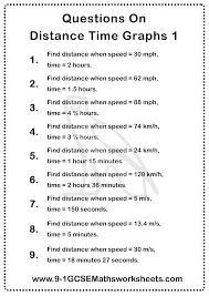 distance time graphs worksheet practice questions cazoomy com