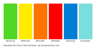 Raindow Pie Chart Color Scheme Blue Schemecolor Com