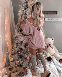 Most Wonderful Time Of The Year We Actually Have Two Christmas Trees But We Haven T Gotten Around To Putting Up Clothes Christmas Photoshoot Fashion Outfits