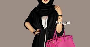 660 Likes 34 Comments Sara Ahmed Sarra Art On Instagram وكم ابتسامه ابتسمتها مفروض تكون كف بس الله صب رني Sarra Art Girly Art Islamic Girl