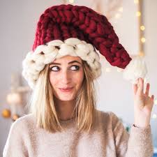 In elegant yarn colors, this hat is cute enough to wear all winter long! Santa Hat Lauren Aston Designs