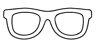 Disegno Occhiali Da Colorare