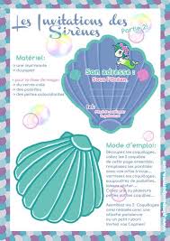 Les Invitations Pour L Ecole Diy Le Printable De Sirene Invitation Anniversaire Theme Anniversaire Fille