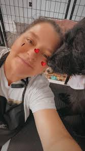 Winnie is all smiles after her spa day