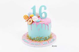 As you spend time preparing the cake, you will firstly need to use the ingredients and items properly to prepare the cake. 16th Birthday Cakes Bs 3412 Bee Sweet Uae Best Cakes