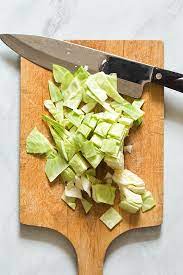 How To Cut Cabbage Homemade In The Kitchen