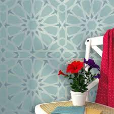 Zelij Moroccan Wall Stencils Reusable Template For Diy Decor Etsy Marokkanische Wandschablonen Schablone Fur Wand Wandschablone Muster