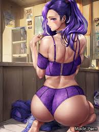 Porn image of panties thick playful long hair tight cameltoe anime created  by AI