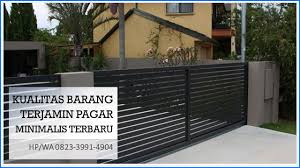 Anda juga tidak diharapkan membangunnya terlalu rendah atau terlalu terbuka. Model Terbaik Model Pagar Minimalis 2021 Call 0823 3991 4904 Ide Dekorasi Rumah Minimalis Dekorasi Rumah