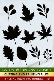 Fall Svg Bundle Fall Leaves Svg Png Eps Dxf Autumn Bundle 807799 Svgs Design Bundles Fall Leaf Art Projects Autumn Leaves Art Leaf Silhouette