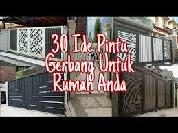 Rumahlia.com gambar pintu rumah minimalis modern elegan dan mewah sumber : Design Pagar Pintu Gerbang Minimalist Terbaru 2021 Part 1 Youtube