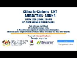 Maksud qada dan qadar tingkatan 3 maksud simbol dalam al quran maksud r d produk maksud sekolah bantuan penuh kerajaan maksud rangkai kata naik raja burung terbang dipipiskan lada maksud sajak pada sekuntum mawar maksud sisa domestik tingkatan 1 maksud reka bentuk kajian maksud simbol amaran sains. Gclass For Students Session On Bahasa Tamil Tahun 4 For Sjkt Youtube