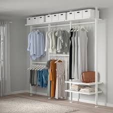 New ikea mattram curtains white black cat. Elvarli Wardrobe Combination White Ikea