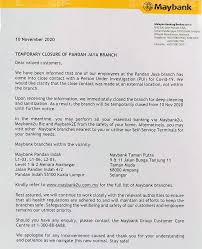 Maybank has a strong 63 branches network throughout kuala lumpur. Maybank Pandan Jaya Closed After Covid 19 Exposure The Rojak Pot