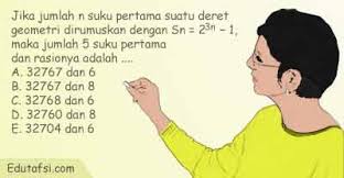 Check spelling or type a new query. Cara Menentukan Jumlah N Suku Pertama Deret Geometri