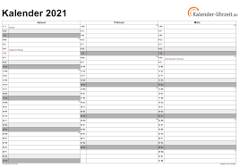 Jahreskalender 2021 mit feiertagen und kalenderwochen (kw) in 19 die kalender sind skalierbar und können auch in anderen grössen ausgedruckt werden (z. Kalender 2021 Zum Ausdrucken Kostenlos