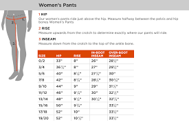 Size Chart Women Pants Pant So