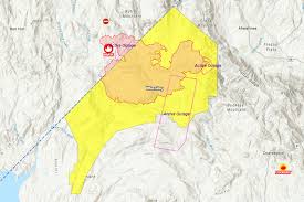 Satellite fire river map (ontario / canada). River Fire Acreage Holding And Containment Climbing Mymotherlode Com